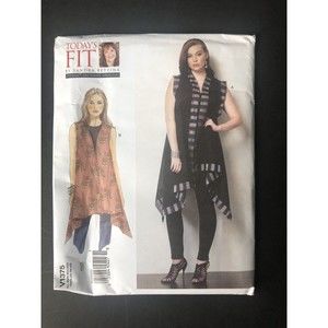 Vogue Pattern Todays Fit Sandra Betzina Misses Top Uncut Cardiga All Sizes V1375